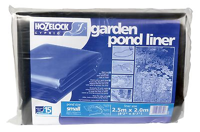 #ad Hozelock Black PVC 20Mil Thick PVC Pond Liner Cut To Size with Instructions $49.95