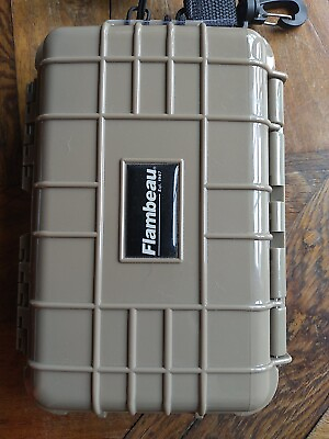 #ad Flambeau Outdoors 402HD T HD Tuff Box Waterproof Case Stops Rust Small Tan $19.99