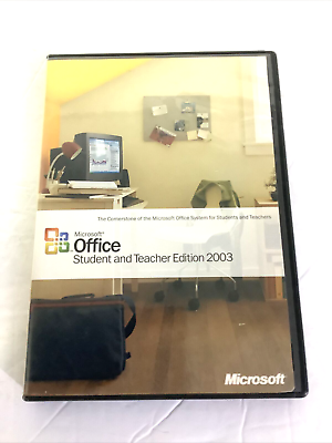 #ad Microsoft Office Student and Teacher Edition 2003 Word Excel $15.00