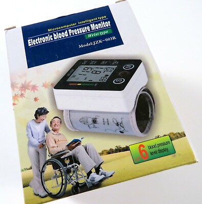#ad Automatic Digital Wrist Cuff Blood Pressure Home Test Device Open Box NOS $13.84