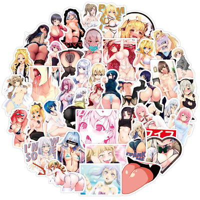 #ad 100pc Anime Sexy Girls Stickers Bomb for Adults Skateboard Laptop Luggage Phone $7.99