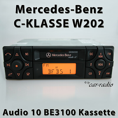 #ad Original Mercedes W202 Radio Audio 10 BE3100 Becker Kassettenradio S202 C Klasse EUR 199.00