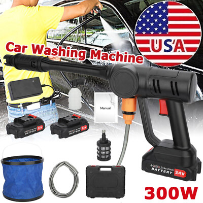 #ad #ad 180W High Pressure Wireless Pressure Washer 24V 1.5Ah Wide Use Portable Cleaner $49.99