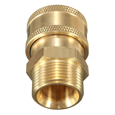 #ad Karcher M22 14mm x 3 8 Quick Connect Adapter OEM Solid Brass High Quality $8.35