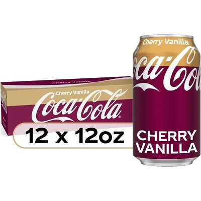 #ad Coke Coca Cola CHERRY VANILLA Soda Pop Soft Drink 1 12 Pack 12 Oz Cans $24.99