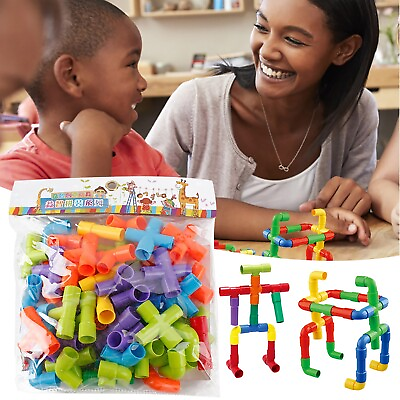 #ad Children#x27;s Educational Plastic Plug In Pipe Building Water Pipe Building $12.20