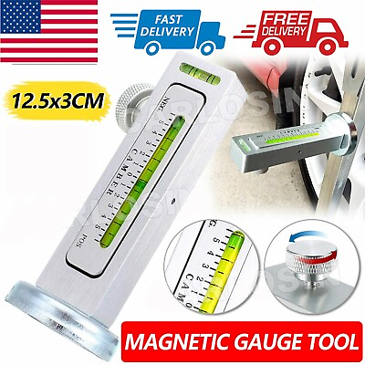 #ad #ad Adjustable Magnetic Gauge Tool For Car Truck Camber Castor Strut Wheel Alignment $8.98