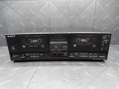 #ad Sony Vintage Stereo Cassette Deck TC W455 Black $69.99