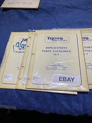 #ad triumph tiger cub parts list catalogue no 9 t20 ss sh 20 10240 # GBP 8.00