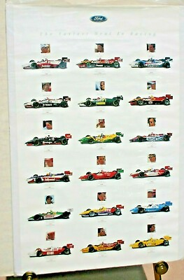 #ad 1995 INDY CAR SERIES POSTER FORD POWERED TEAMS TRACY GORDON HERTA INDY 24 X 36 $24.95