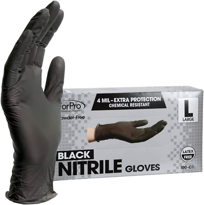 #ad Disposable Nitrile Gloves Chemical Resistant Powder Free Latex Free Non Ste $17.08