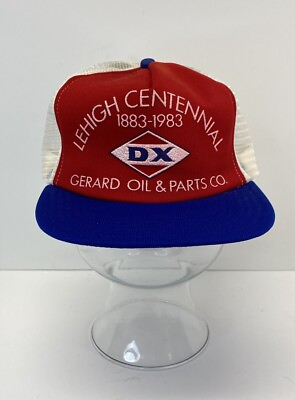 #ad Vintage DX Oil Co Gerard Oil amp; Parts Lehigh Iowa Snap Back Mesh Trucker Hat Cap $24.99