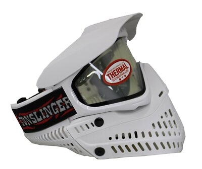 #ad JT Paintball Proflex Spectra L.E. Mask Goggle w Clear Lens White Gunslinger $94.95