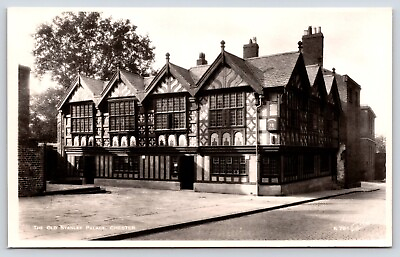 #ad England Chester The Old Stanley Palace RPPC Vintage Postcard $12.75