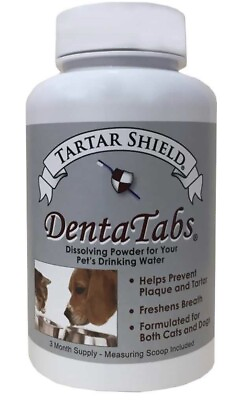 #ad Tartar Shield DentaTabs Dissolving Powder 3 Month Supply NEW EXP 7 24 $40.00