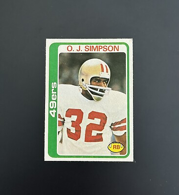 #ad O.J. Simpson 1978 Topps #400 $14.99