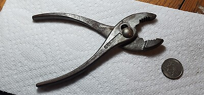 #ad Antique Slip Joint Pliers Drop Forged steel Made In The U.S.A Clean Well Working $14.95