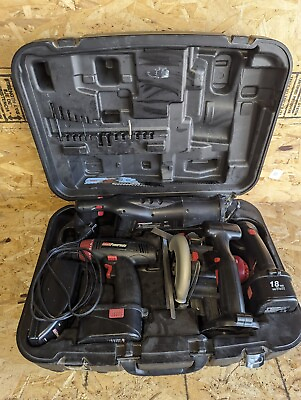 #ad #ad Coleman Powermate 18V Cordless 5 Piece Set With Case And Blades $60.00
