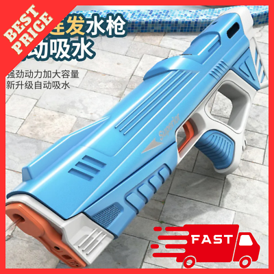 #ad Electric Water Gun High Pressure Squirt Blaster Soaker Cannon Outdoor Pool Toys $29.99