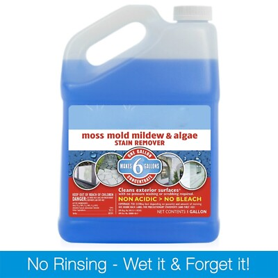 #ad Outdoor Moss Mold Mildew amp; Algae Stain Remover Multi Surface CleanerUnscented $27.63