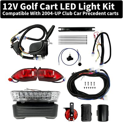 #ad #ad Complete Light Kit Deluxe LED Light for Electric Club Car Precedent Golf Carts $188.88