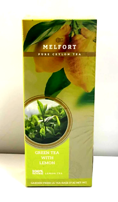 #ad Ceylon Organic GreenTea Lemon Mint Melfort Labookellie 25 Bags 100% Natural $8.50