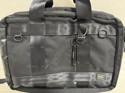 #ad Porter Business Bag Backpack Nylon Black 3Way Heat $189.49