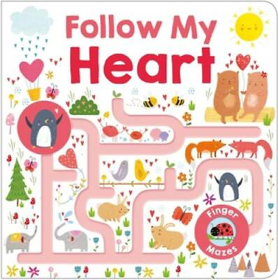 #ad Maze Book: Follow My Heart Finger Mazes Board book By Priddy Roger GOOD $3.73