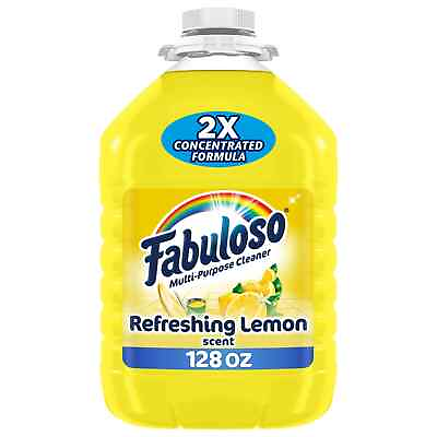 #ad #ad Fabuloso Multi Purpose Cleaner 2X Concentrated Formula 128 oz Lemon Scent NEW $35.00