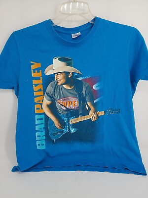 Brad Paisley Bi Mart Country Music Festival 2013 Souvenir Tshirt Women#x27;s sz L $8.20