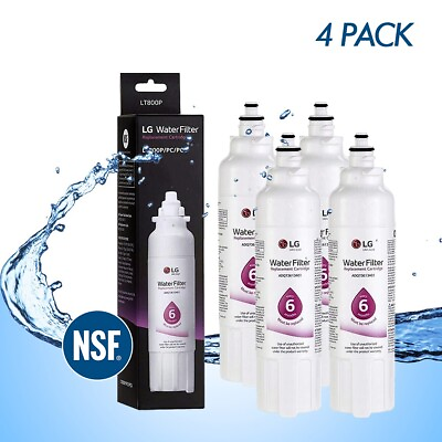 #ad 4 Pack LG Water Filters Model LT800P for LG Refrigeartor NEW in Box $42.99