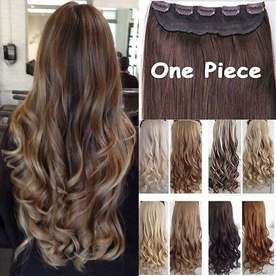 #ad Like Human24 26 Inch3 4 Full Head Clip In Hair ExtensionsBrown Black Blonde $15.20