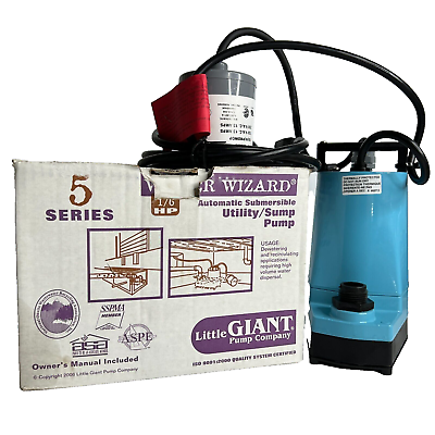 #ad Little Giant Water Wizard Automatic Utility Sump Pump 5 ASP FS Submersible NOS $119.84