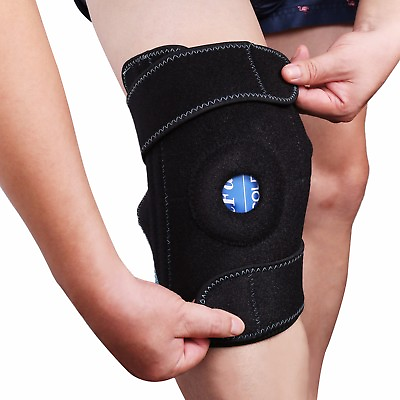 #ad Knee Ice Gel Pack Wrap Hot Cold Therapy Compression Pain Relief Injury Flexible $15.76