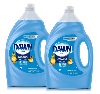 Dawn Dish Soap Ultra Dishwashing Liquid Refill Original Scent 56 oz Pack Of 2. #ad $23.09