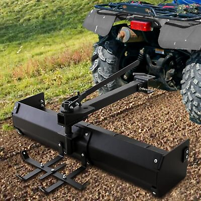 #ad 42quot; Tow Behind Box Scraper Solid Steel Ground Blade Rust Resistant Lawn Tractor $193.79