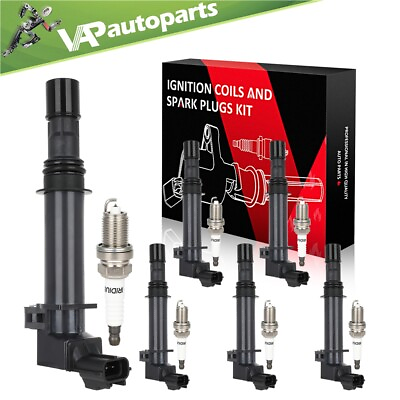 #ad 6 For 2002 2008 Jeep Liberty 3.7L V6 Ignition Coil amp; Spark Plug $62.99