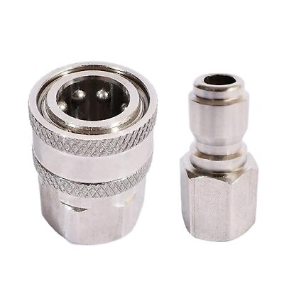 #ad Pressure Washer Adapter Coupler Set 3 8 Inch Stainless Steel Male and Female ... $18.50