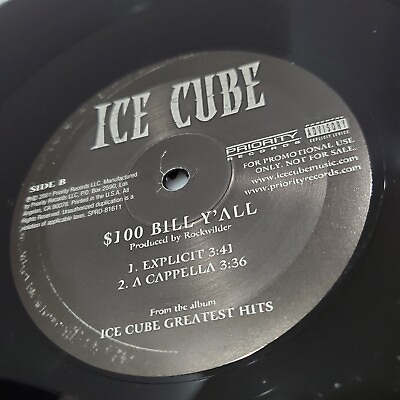 #ad Ice Cube – $100 Bill Y#x27;all PROMO 12quot; Single VG $2.59