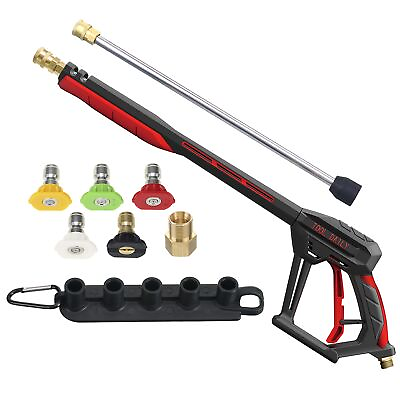 #ad Pressure Washer Gun with Replacement Extension Wand M22 14mm 15mm Fitting 5... $53.75