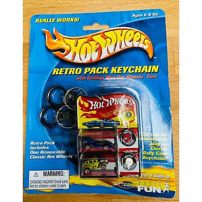 #ad mini Hot Wheels Retro Pack KeyChain Redline 2001 El Rey Special Cockney Cab $14.00