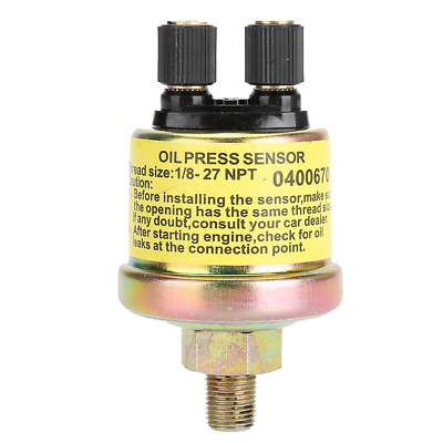 #ad Oil Pressure Sensor Universal 1 8 NPT Car Replacement Engine Oil Pressure for $16.56