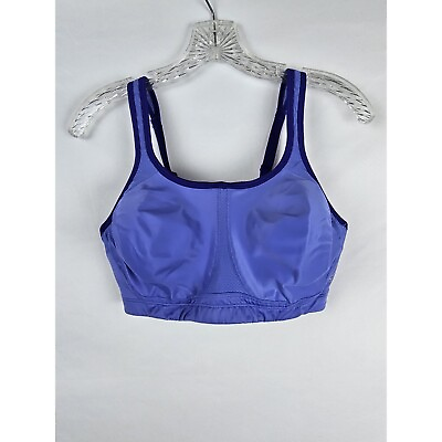 #ad Champion High Support Sports Bra 40D Blue Activewear High Impact $18.99