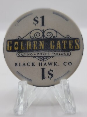#ad Golden Gates Casino Black Hawk Colorado $1 Chip $5.00
