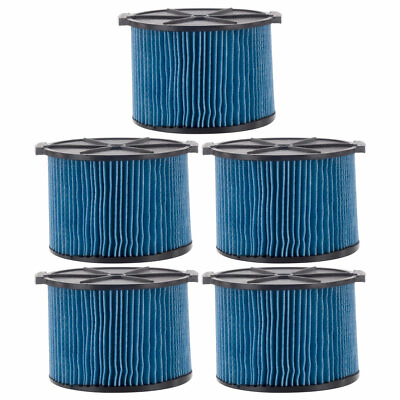 #ad 5 Pack VF3500 3 Layer Fine Dust Cartridge Filter 26643 for RIDGID Wet Dry Vacs $64.99