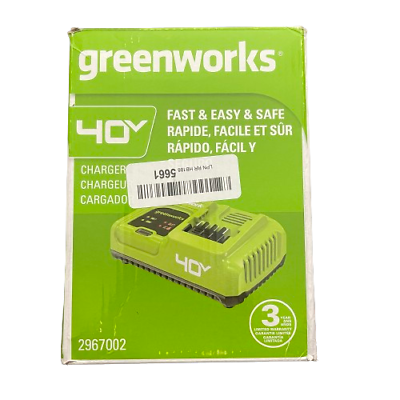 #ad #ad Greenworks 40V Fast Charger 2967002 5A Battery Charger New Open Box $43.92