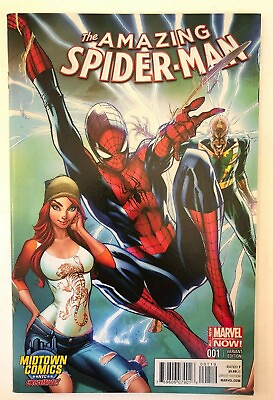 #ad NEW MARVEL COMICS AMAZING SPIDER MAN #1 MIDTOWN EXCLUSIVE JSC CAMPBELL VARIANT $18.99