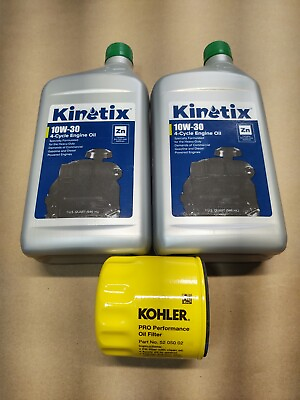 #ad Oil Change Kit Zero Turn Mowers Fits Kohler Engines OEM PRO Oil Filter 5205002S $39.95