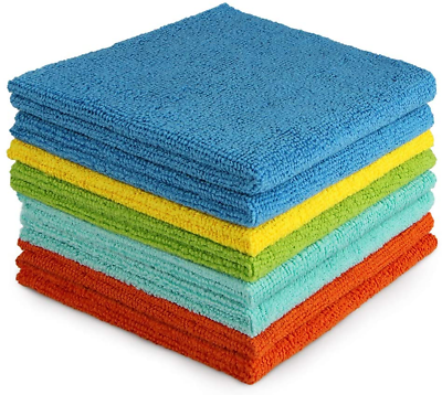 8Pk Microfiber Cleaning Cloths All Purpose Cleaning Towels Soft Absorbent Clea #ad $9.53