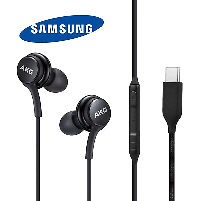 #ad Samsung AKG Stereo Earbuds USB C Braided Cable Earphones Headphones $9.97